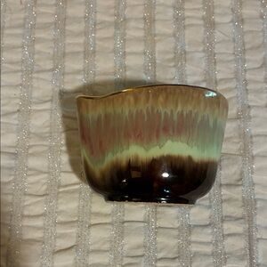 Multicolor Vintage Ceramic Bowl-marked west germany # 111-b on bottom